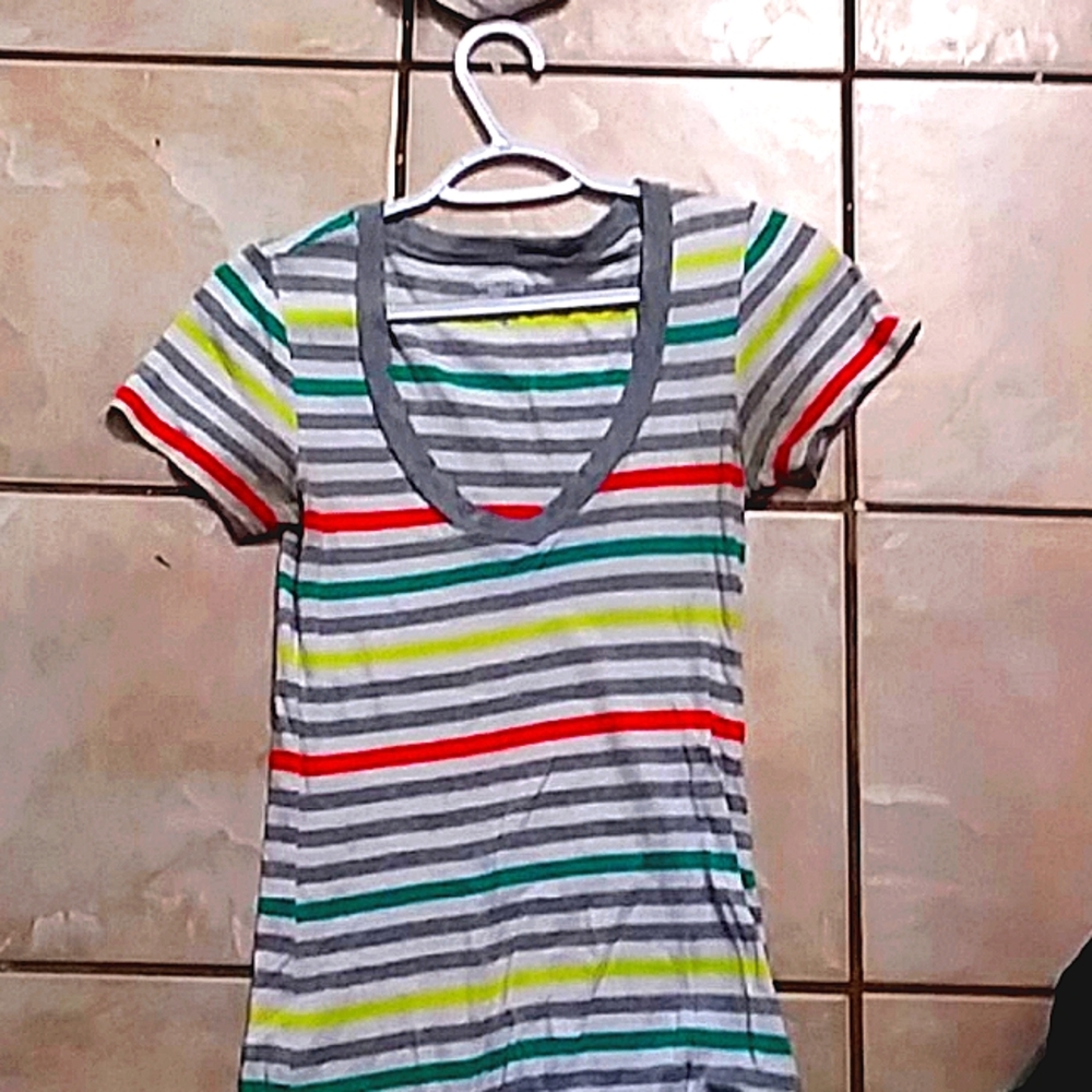 Levis striped tight fit tee
